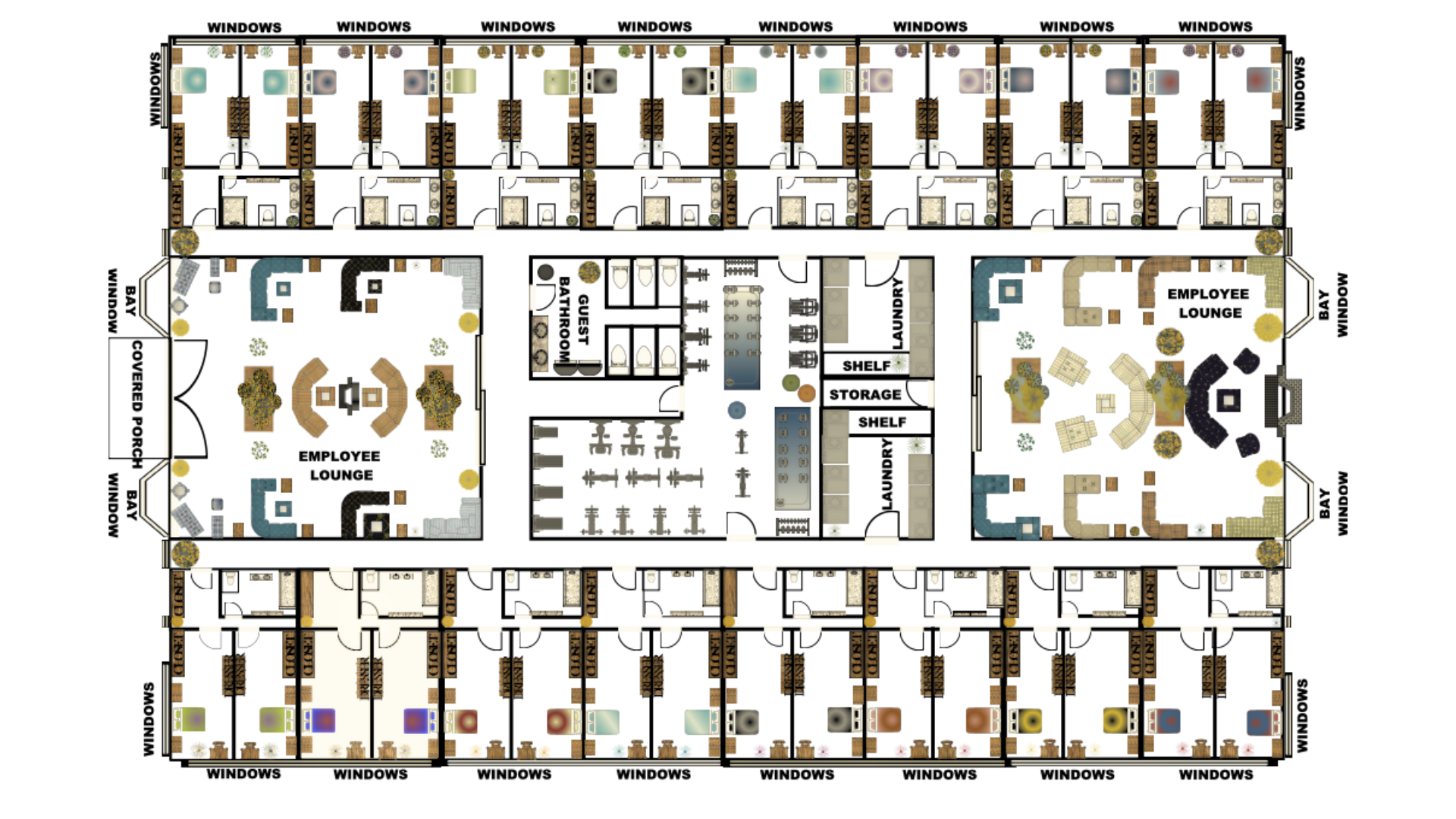 Men's Staff Quarters Floorplan